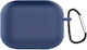 ObaStyle Silicone Case with Hook in Navy Blue for Apple AirPods 4 / 5