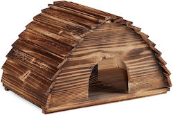 Căsuță Maro din Paie pentru Arici cu Cadru Metalic 40 X 30 X 30 Cm
