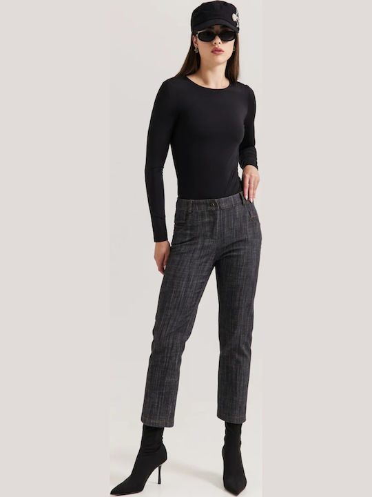 Enzzo Women's Fabric Trousers in a Straight Fit...