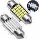 C5W LED Innenraumleuchte 31 mm Canbus 12 V 18 SMD 6500 K Kaltweiß 2 Stück X-Wheat