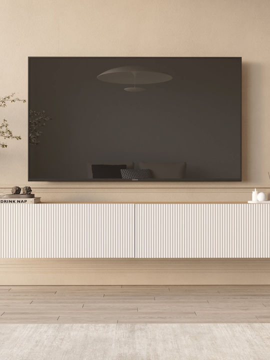 Comodă TV Ln Albă L180xA30xÎ32cm