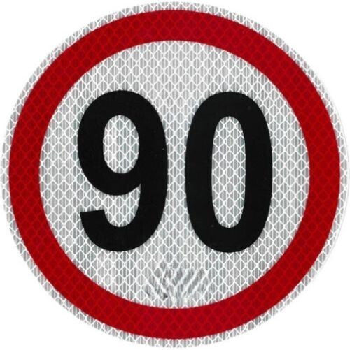 Reflektierendes Aufkleber-Schild Geschwindigkeitsbegrenzung 90 Hd-800316-4 Rl17074