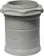 Rohr-zu-Dose-Verbinder Grau Ø16 10 Stk