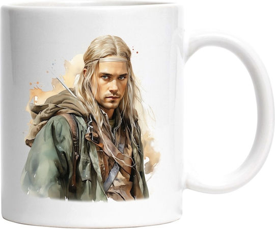 Legolas, The Lord of the Rings, Fictional Character Ceramic White Mug 330ml (Personalized)