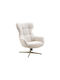 Brea 183 Drehbarer Sessel Beige 86x76x100cm