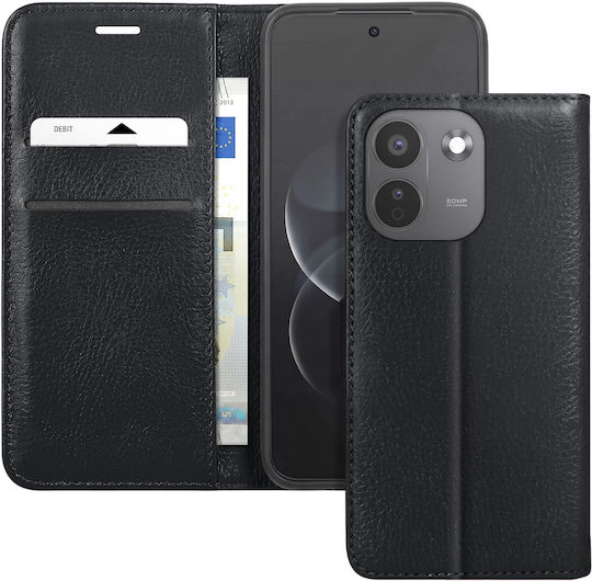 Zanaé Wallet Case Redmi Note 17 Pro Max Textured Stand Function Black