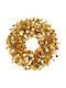 Edelman Illuminated Christmas Decorative Wreath with a Diameter of 46 cm Gold