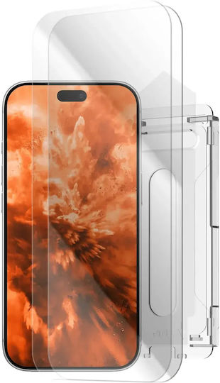 Fixed 2.5d Tempered Glass Anti-dust Applicator Apple Iphone 18 Pro Max 2 Pieces