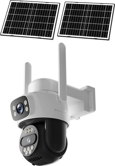 Vstarcam AG622DR IP Двойна Камера за Видеонаблюдение 4G Full HD 1080p Водоустойчива на Батерии с Двупосочна Комуникация и Обектив 4mm