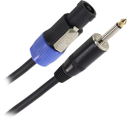 Καλώδιο Ηχείου Plugger Speakon Αρσενικό Jack 6,3 Mm Mono Αρσενικό 2x1,5 Mm² 6 M Od8