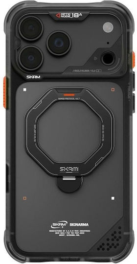 Skinarma Husă Saturn Magsafe + Suport Rotativ iPhone 18 Pro Max 17 Pro Max Negru Sk-2026ipp6.9-saturn-blk