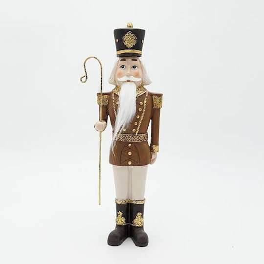 Magic Weihnachts-Nussknacker Braun aus Polyresin, Höhe 30,5 cm