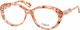 Chloé Ch0223o 005 Women's Prescription Glasses Pink Beige Transparent