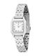 Women's Battery-Powered Watch with Silver Stainless Steel Bracelet