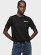 Γυναικείο Crop T-shirt Black