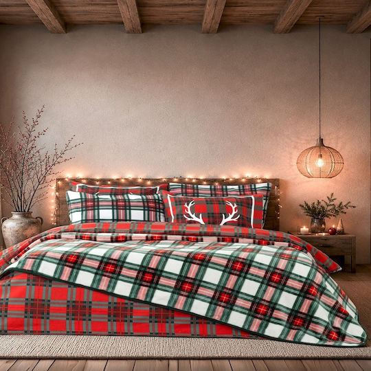 Nima Hartford Κουβέρτα Βελουτέ Υπέρδιπλη 220x240εκ. Πράσινη