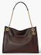 Leather Women's Shoulder Bag Chestnut Brown