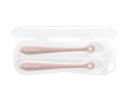 Kikka Boo Baby Spoon Set with Silicone Spoons i...