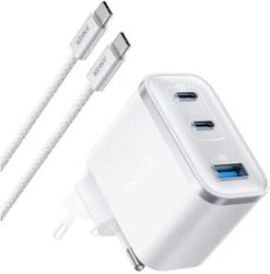 Anker Φορτιστής με Θύρα USB-A και 2 Θύρες USB-C...