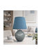 InTheBox Mio Ceramic Table Lamp for E27 Socket with Light Blue Shade and Base