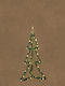 Illuminated Christmas Decorative Tree 60cm Battery-Operated Green