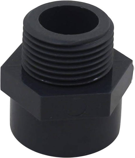 Conector Rapid Drept Din Plastic cu Închidere Filet Tată 1″ 1″