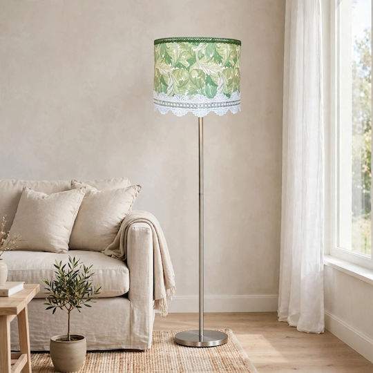 Olive Floor Lamp with E27 Bulb Socket Olive Green