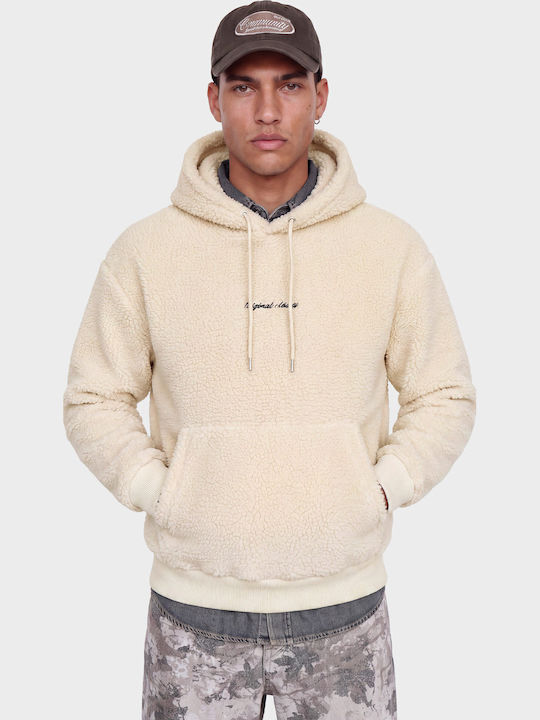 Jack & Jones Hanorac cu glugă Ecru