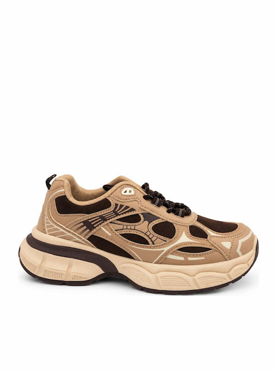 Plato Sneakers Chunky pentru Femei Bej