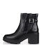 Black Leather Women's Chelsea Ankle Boots