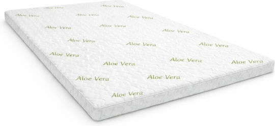 Saltea Topper Single din Spumă Impregnată cu Aloe 100x200 cm