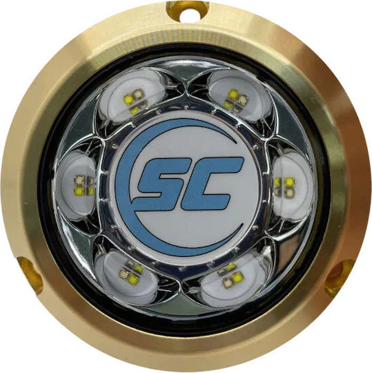 Shadow Caster Sc3-bzsm Round Underwater Light Brass White-Blue