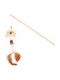 Nobleza Cat Toys Catnip Wand with Feathers Stimulates Hunting Instinct 40cm Nobleza