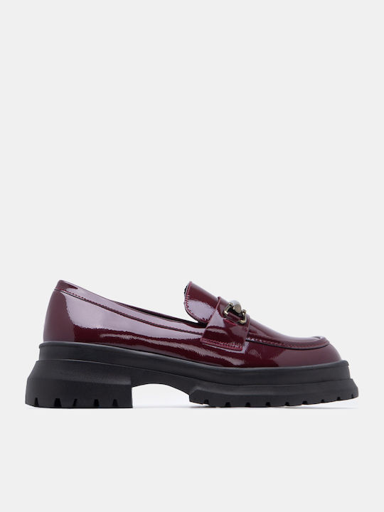 Luigi Women's Loafers in Burgundy