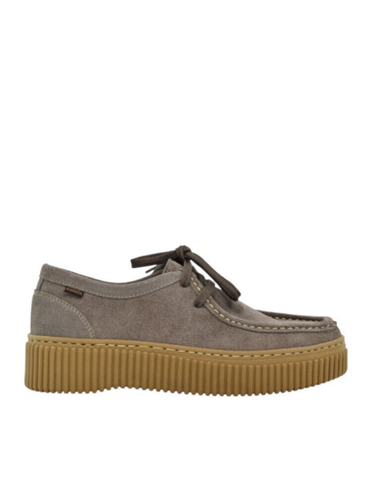 Ragazza Leather Women's Boat Shoes in Beige