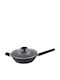 Alpina Aluminum Saute Pan with Lid and Non-Stick Coating 28cm