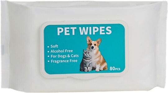 Dog and Cat Wipes Fragrance-Free Alcohol-Free
