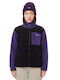 Fleece Γυναικεία Ζακέτα με Φερμουάρ Μαύρη