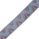 Indian Ribbon Polyester Light Blue Pale Blue Blue Old Rose Pink Lurex 2.5 cm Per Meter
