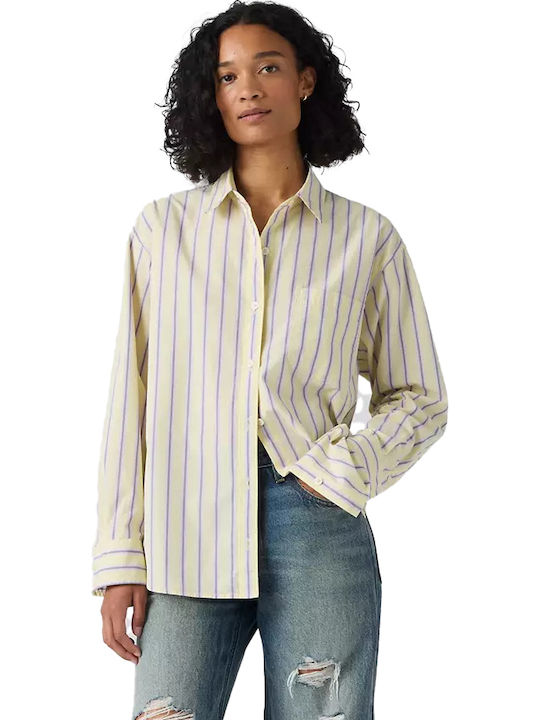 Levi's Harlie Cămașă de Damă cu Mâneci Lungi Galbenă