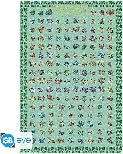Abysse Παιδική Αφίσα Pokemon - Pixel Art 61x91.5εκ.