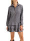 Mini Shirt Dress Grey