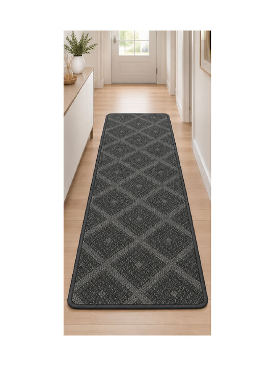 Sidirela Monaco Rectangular Grey Rug 60x135cm