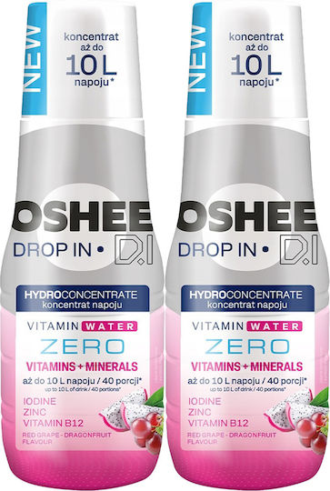Oshee Drop In Hc Zero Витаминна вода със сироп Vit+min 500 мл 2 броя