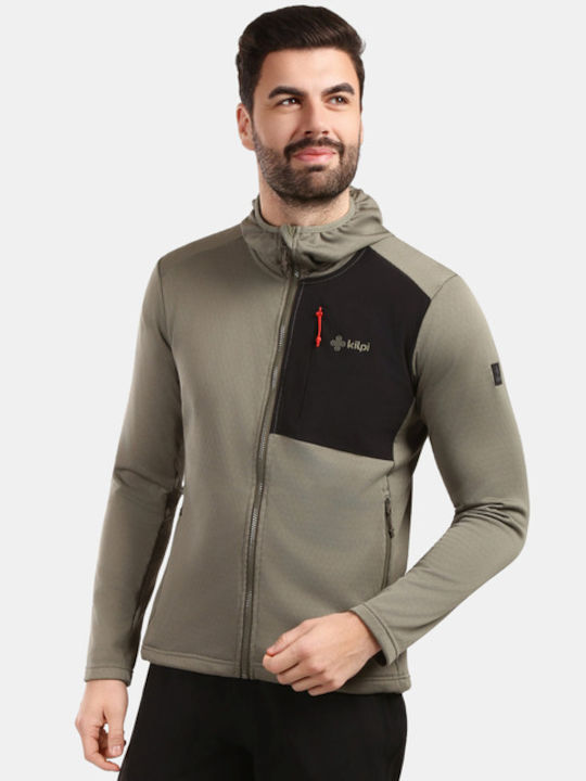 Sevelen Ανδρική Ζακέτα Fleece με Κουκούλα Green
