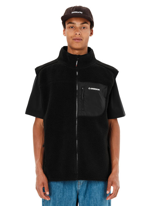 Ανδρική Ζακέτα Fleece Μαύρη