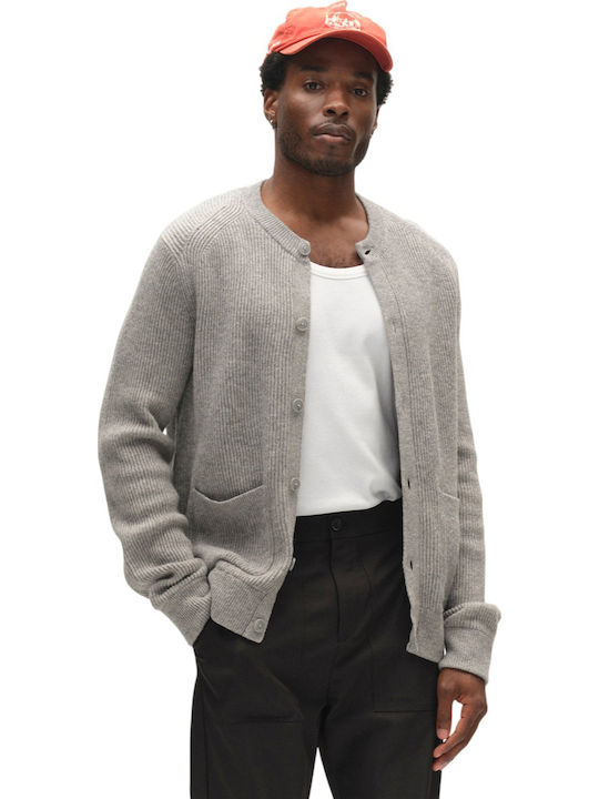 Gabba Remy Cardigan Bărbătesc Tricotat Gri