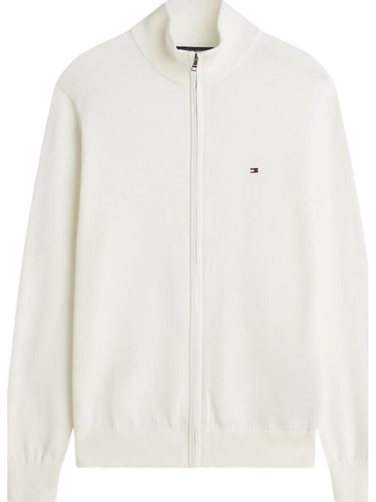 Tommy Hilfiger Herren-Strickjacke in Ecru