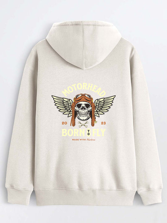 Notis Brand Ανδρικό Hoodie Λευκό 0445