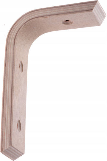 Malys Group Heavy-Duty Wooden Shelf Bracket in Beige 100x150mm